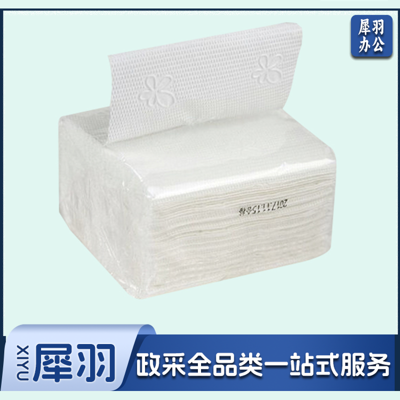 小方巾纸抽纸 3层100抽整箱100包 抽取式面巾纸