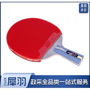 红双喜 .DHS R4006 四星碳素直拍乒乓球拍双面反胶快速进攻附拍套