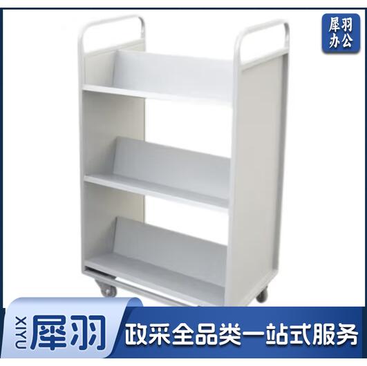 手推车档案室图书馆移动小推车 平板书车 配静音轮