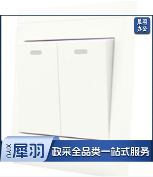 86GC-01 双开单控开关插座面板