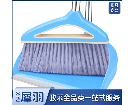 扫把簸箕套装 不锈钢扫地扫帚 软毛笤帚簸箕