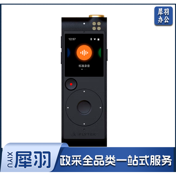 科大讯飞智能录音笔SR-201 免费转写   触摸屏融合按键操作 专业降噪 32G+云储存 星空灰