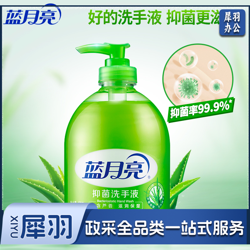 蓝月亮 芦荟抑菌洗手液 500g瓶 抑菌99.9% 泡沫丰富 单位：瓶