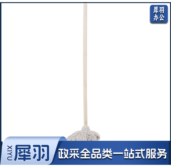 白棉线拖把圆头 墩布 木把