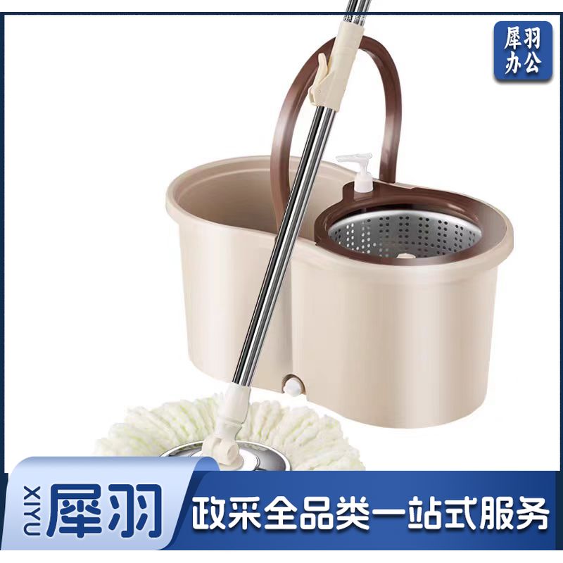 双驱强力拖把免手洗旋转拖把家用懒人墩布桶拖地神器 单位：套