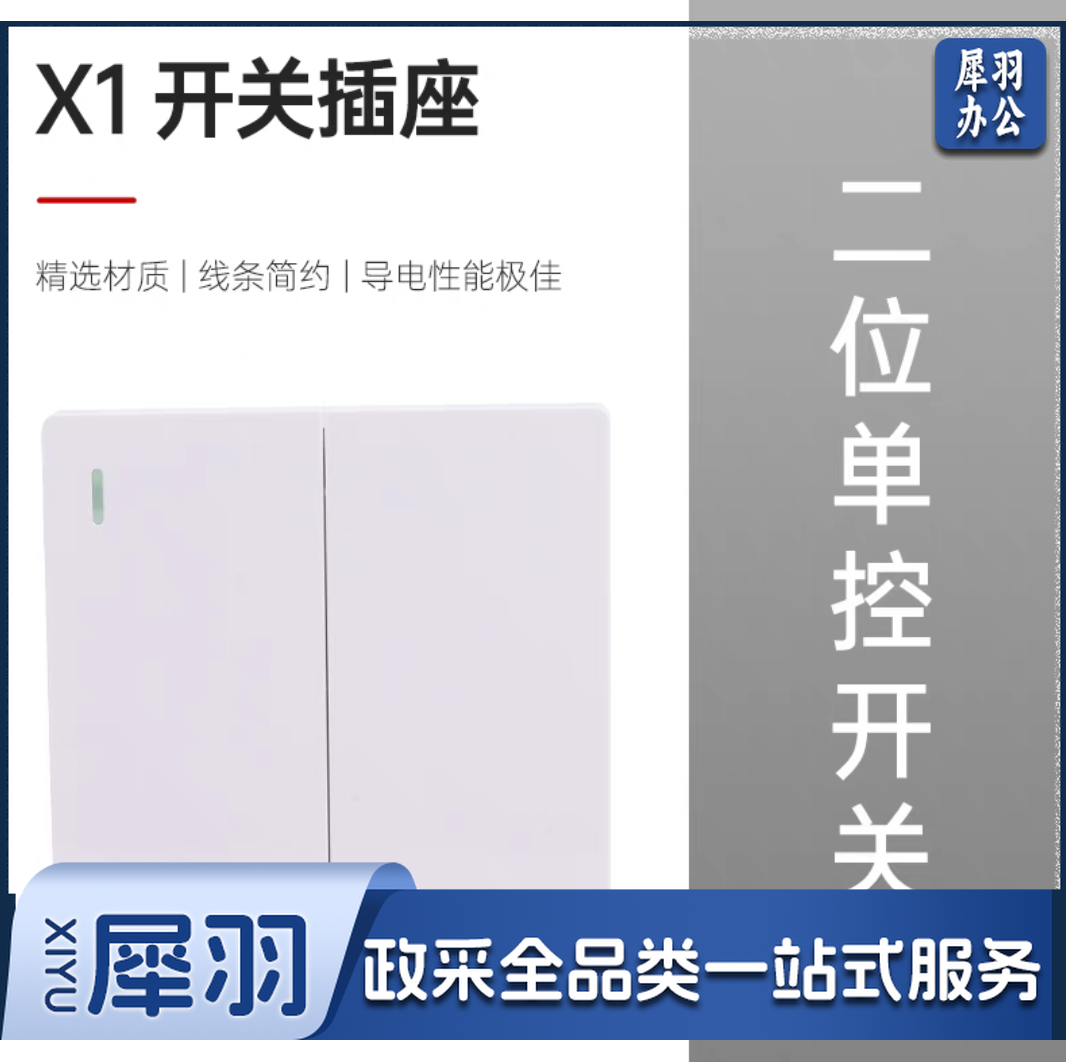 二开单控开关 单位：个