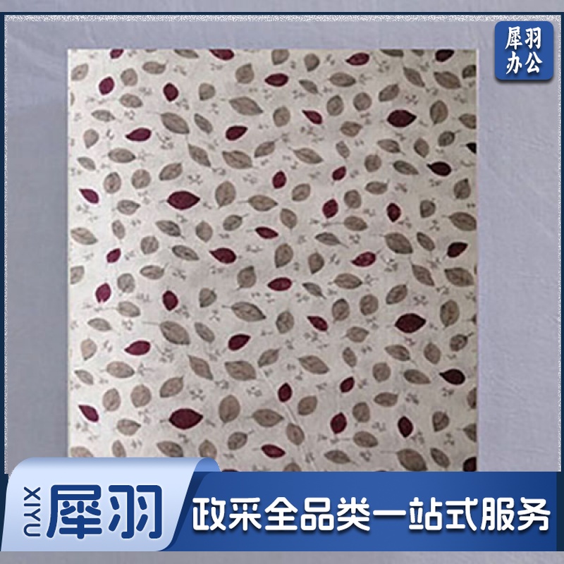 纯棉平纹纱布 小树叶