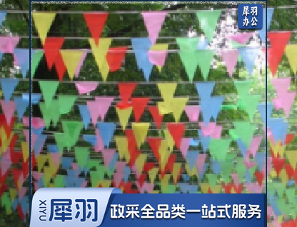 中号彩旗串旗三角旗 约8m/串