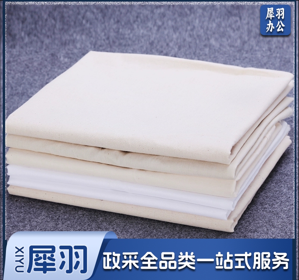白坯布 涤棉纯棉布料 全棉画布涂鸦白布胚布服装设计1.6米宽 薄款纯棉