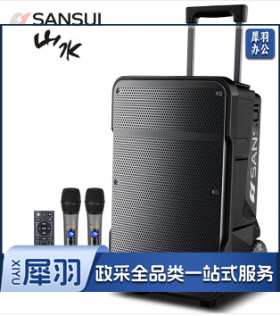 山水（SANSUI）   A12吋户外15移动k歌唱歌广场舞拉杆音箱蓝牙室外演出大音响重低音音箱  山水A08（8吋音箱+双话筒）