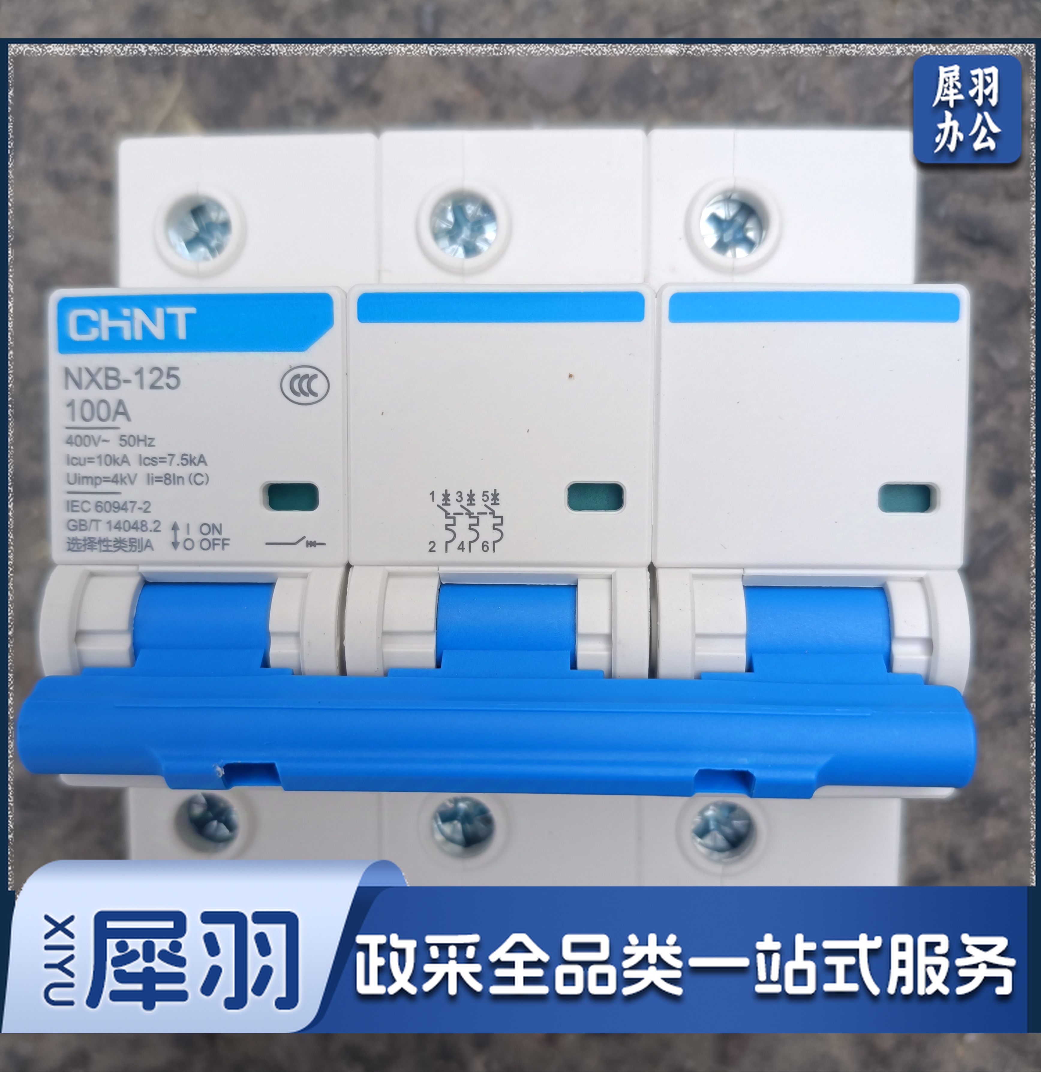 正泰（CHNT）NXB-125-3P-C100 小型断路器 空气开关