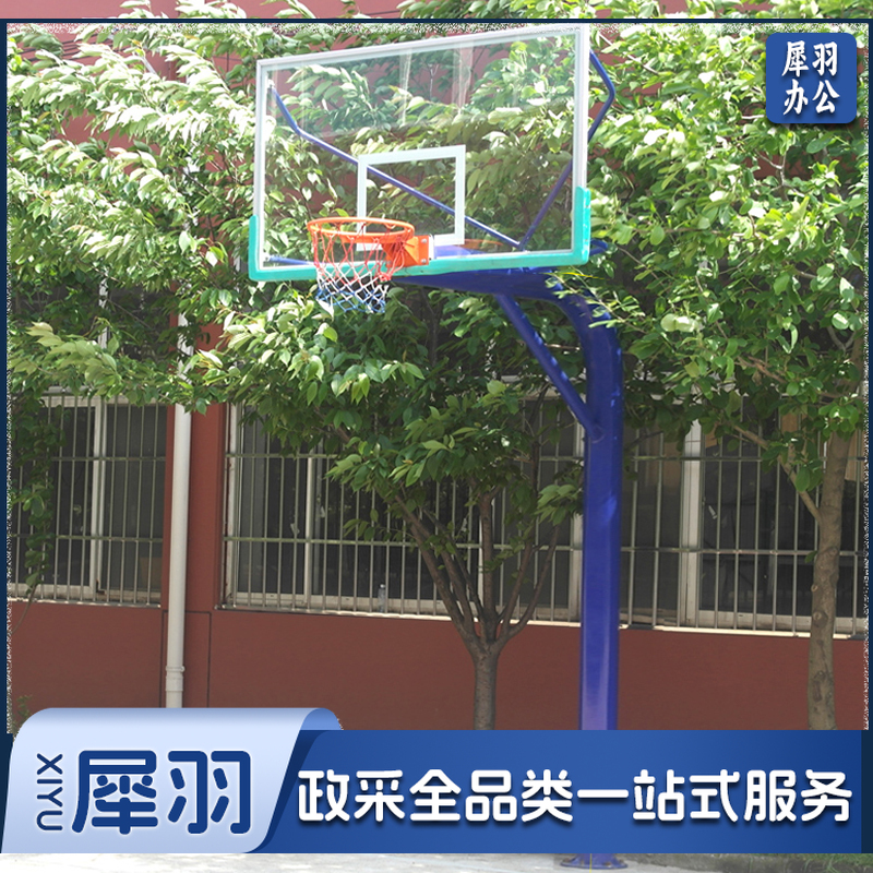 HJ-LQ2篮球架 圆管地埋篮球架加粗加厚