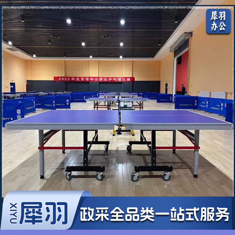 HJPT009乒乓球台室内带轮移动乒乓球桌比赛专用球台