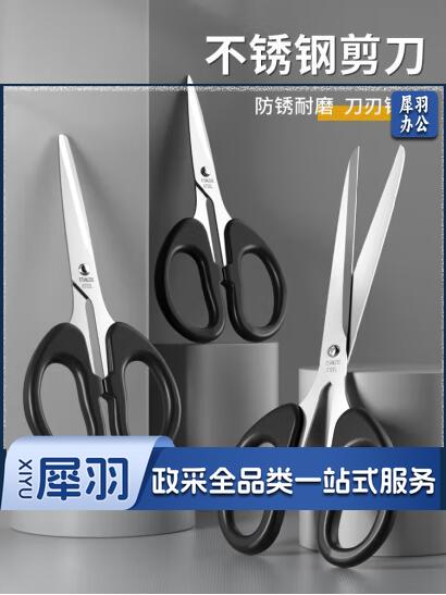 金隆兴 剪刀办公家用生活大中小号便携手工剪纸刀儿童学生安全办公用品1把装A2002