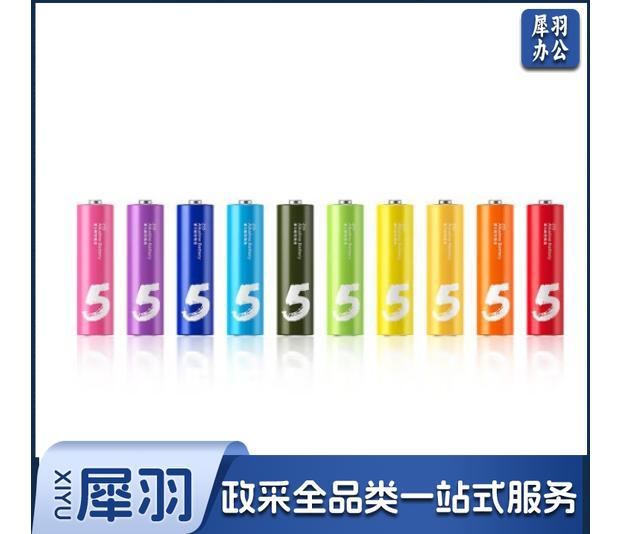 小米（MI）紫米彩虹5号电池多色碱性电池 10粒装