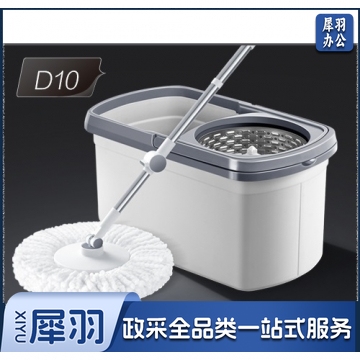 大卫拖把 一拖净桶旋转免手洗拖布拓扑干湿两用拖地墩布自动托 升级D10 1杆2头 QJ.631