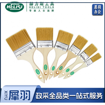 HELISI油漆刷平刷板刷刷子自然棕毛刷100#(4寸) JC.214