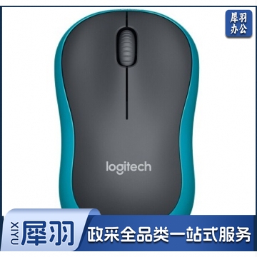 罗技（Logitech）M186 无线鼠标  黑色蓝边  PJ.067