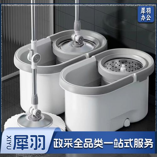 旋转拖把桶家用一拖净脱水懒人拖布套装