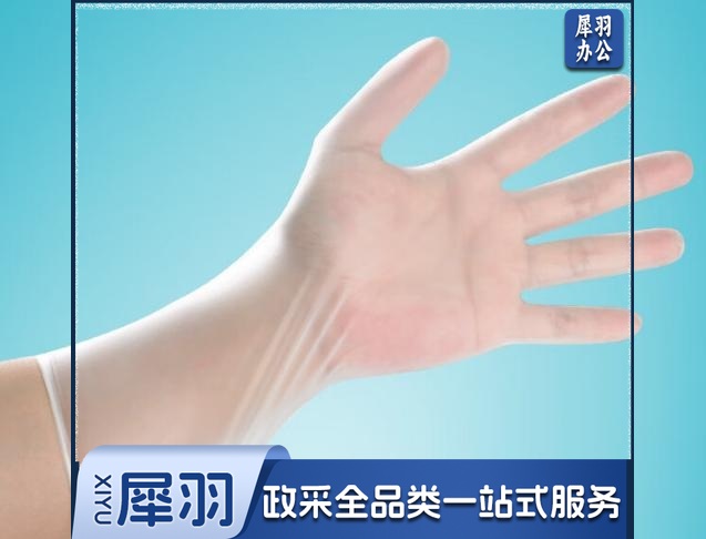 一次性PVC手套 100只盒-