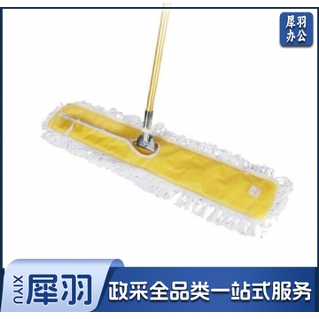 平板拖把大码尘推 瓷砖地板加厚加长棉线排拖推 黄色90cm整套 QJ.592
