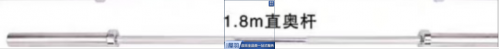 杠铃杆，1.8m奥杆，10公斤 承重100公斤