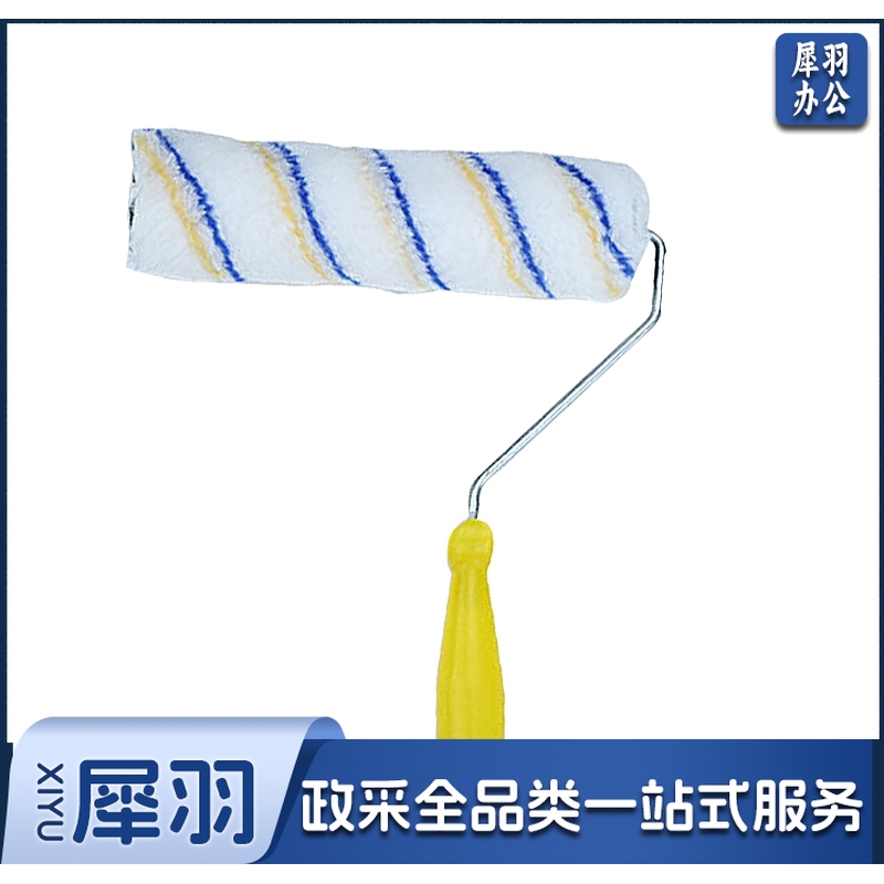 滚刷 涂料滚刷筒刷 普通中长毛滚筒刷 化纤油漆刷子 刷墙工具清洁涂刷工具9英寸 twkj-240311142921