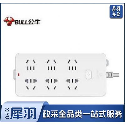 公牛(BULL)GN-109K 插座/插线板 6位总控全长5米