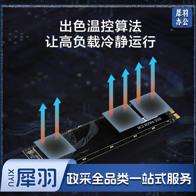 京东京造 2TB SSD固态硬盘 M.2接口（NVMe协议）PCIe3.0四通道 5系列（JZ-SSD2T-5）