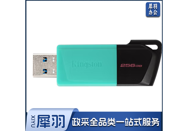 金士顿（Kingston）256GB USB3.2 Gen 1 U盘 DTXM 滑盖设计 多彩时尚