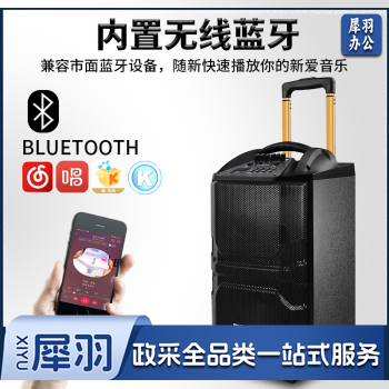 特美声QX12-29广场舞音响 拉杆音响户外大功率K歌直播移动无线便携式蓝牙音箱低音炮家用扩音播放器 特美声QX1229拉杆音响【双无线话筒