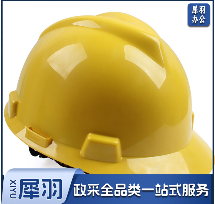 梅思安V-Gard标准型PE安全帽一指键帽衬针织布吸汗带E型下颌带V型