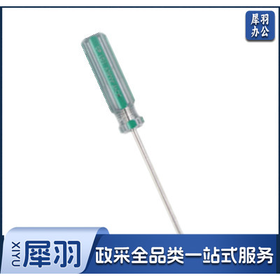 5*100一字 601系列双色彩条螺丝批水晶透明手柄螺丝刀改锥带磁螺丝刀规格