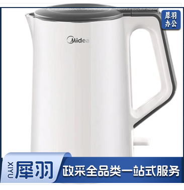 美的（Midea）电水壶304不锈钢水壶开水壶暖水壶烧水壶电热水壶 双重防烫大容量 HJ1522 1.5升