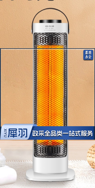 先锋（Singfun）取暖器暖风机家用电暖气小太阳 1秒速热立式热风机DHW-F2G 抹茶绿DHW-F2G