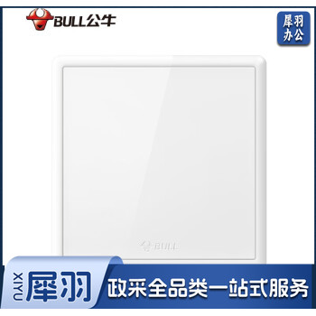 公牛开关插座面板插座/电源墙壁插开关/86型暗装开关面板G35白 白板 G35B101
