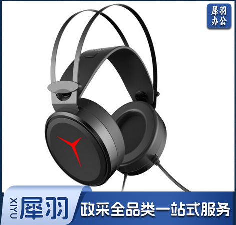 联想(Lenovo)StarY360耳机头戴式电脑耳机耳麦专业电竞线控USB耳机耳麦黑色R9000P/R7000