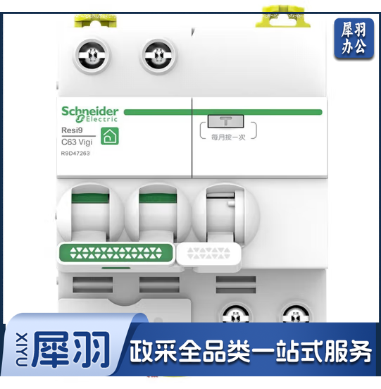 施耐德漏电保护器 2P C63A