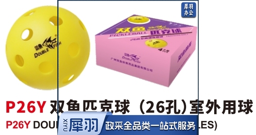 双鱼匹克球 专业匹克球26孔室外专用