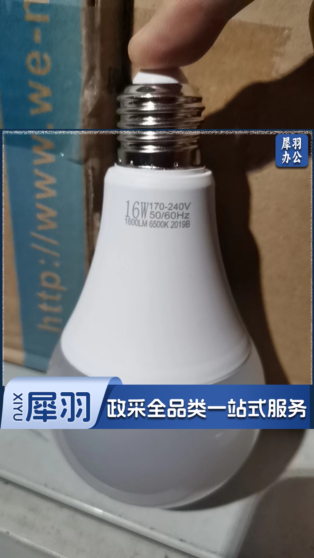 威诺华 E27 螺口 16W节能灯泡