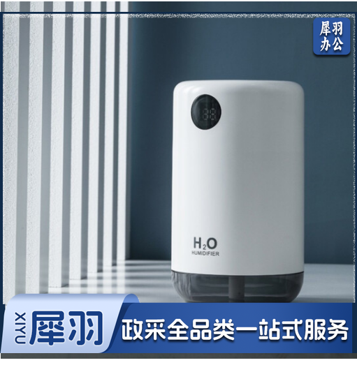 海纳斯（HANASS）加湿器 家用卧室轻音小型空气加湿伴侣 充电便携式办公室桌面加湿器 D21