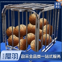 折叠式不锈钢篮球推车装球车移动训练球车足球排球球类收纳车