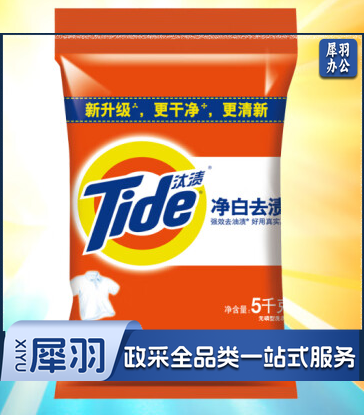 汰渍 洗衣粉 5kg大袋装 净白去渍 无磷洗衣粉 *1袋