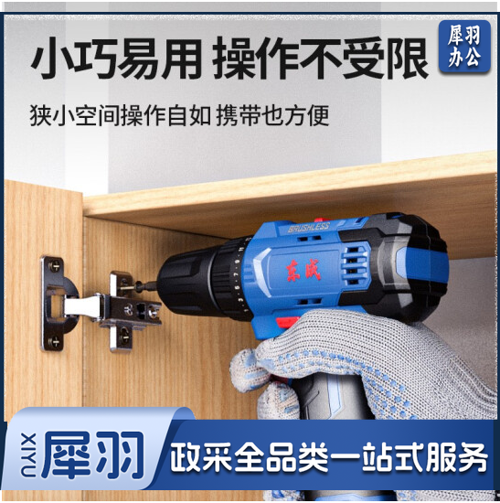 东成 12V 无刷充电钻DCJZ23-10(E)双电双速手电钻东城手电钻充电式家用电转电动螺丝刀无锂电钻