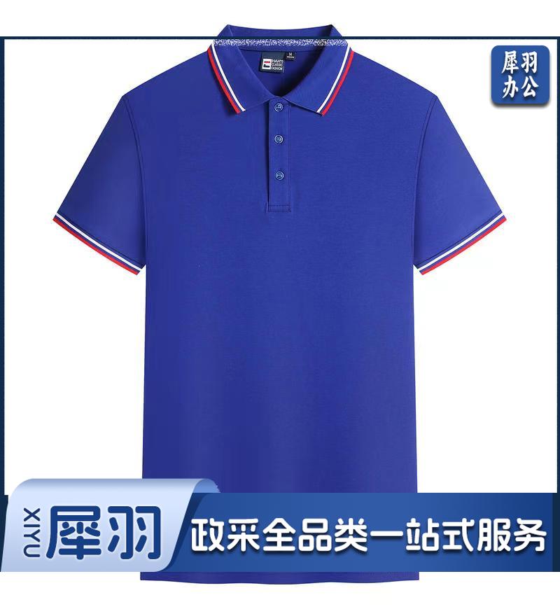 T恤  定制工作服刺绣短袖polo衫印logo