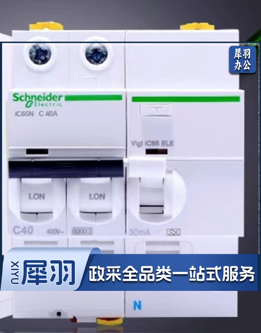 施耐德 IC65N 2P 40A 空气开关 漏电保护