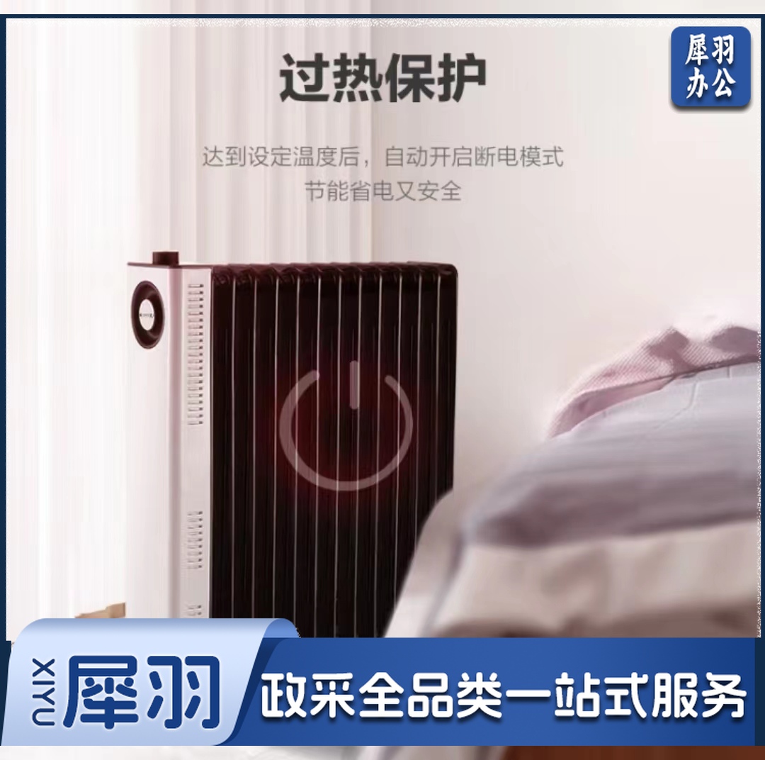 格力 (GREE) 取暖器/电暖器/电暖气片家用 13片宽片电热油汀/节省空间 低噪速热 NDY23-X6022