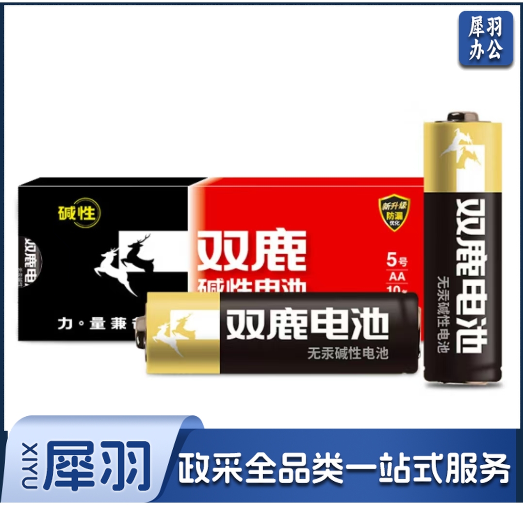 双鹿碱性电池5号适用儿童玩具遥控器鼠标AAA LR6 五号