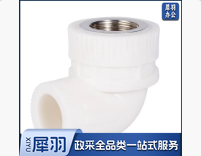 PPR热熔内丝弯头 PPR 4分 20mm DN15