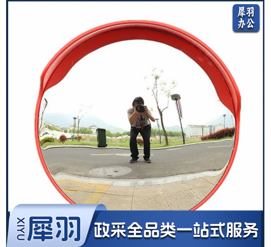 道路室外交通广角镜弯道转角凸面镜防盗镜路口反光凹凸镜 室外100cm广角镜